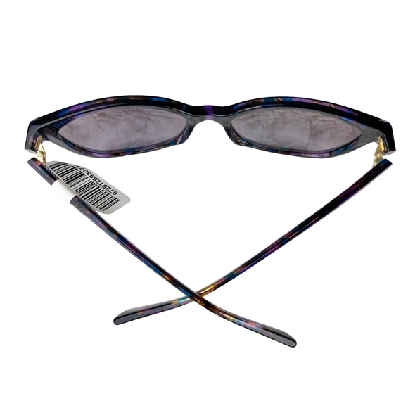 Coach NEW Sunglasses Cat Eye Purple Confetti Tortoise Logo Plate 52888H - Picture 10 of 12